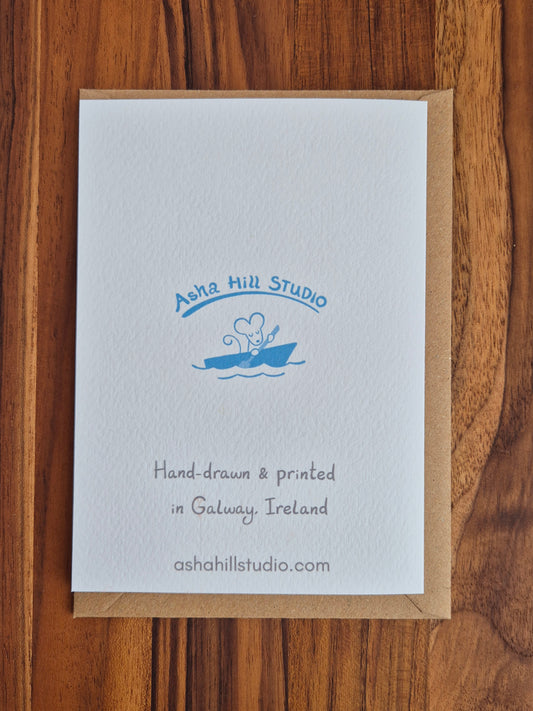 Birthday Card Puffins