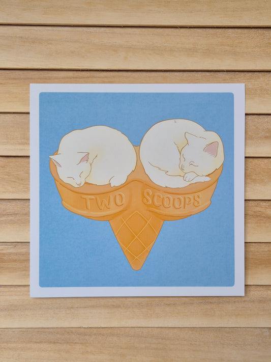 Two Scoops Art Print