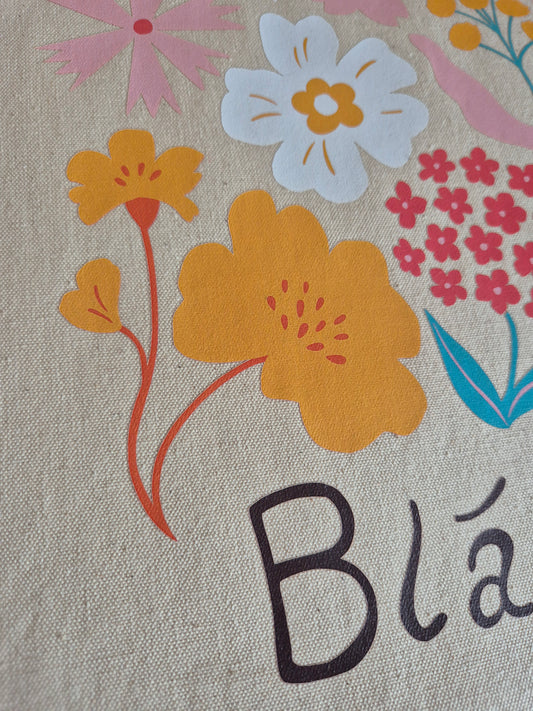 Blossom Canvas Tote Bag - Bláth