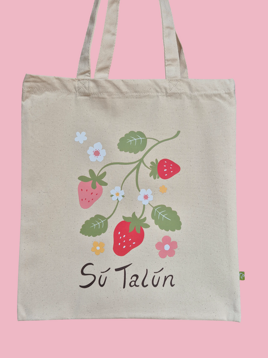 Strawberry Canvas Tote Bag - Sú Talún