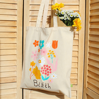 Blossom Canvas Tote Bag - Bláth