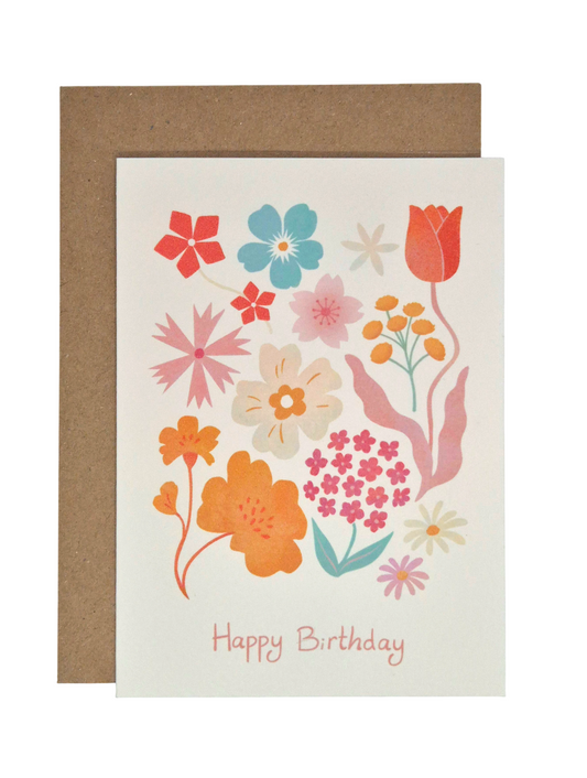 Birthday Card - Flowers