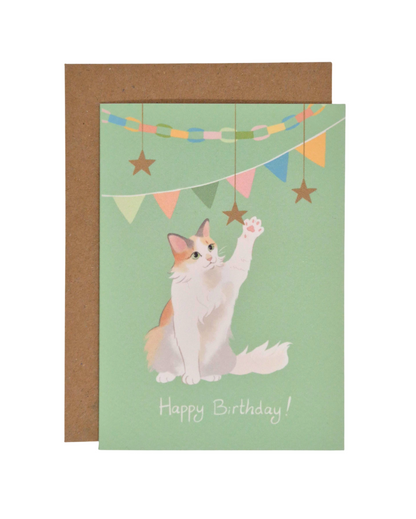 Birthday Card Cat