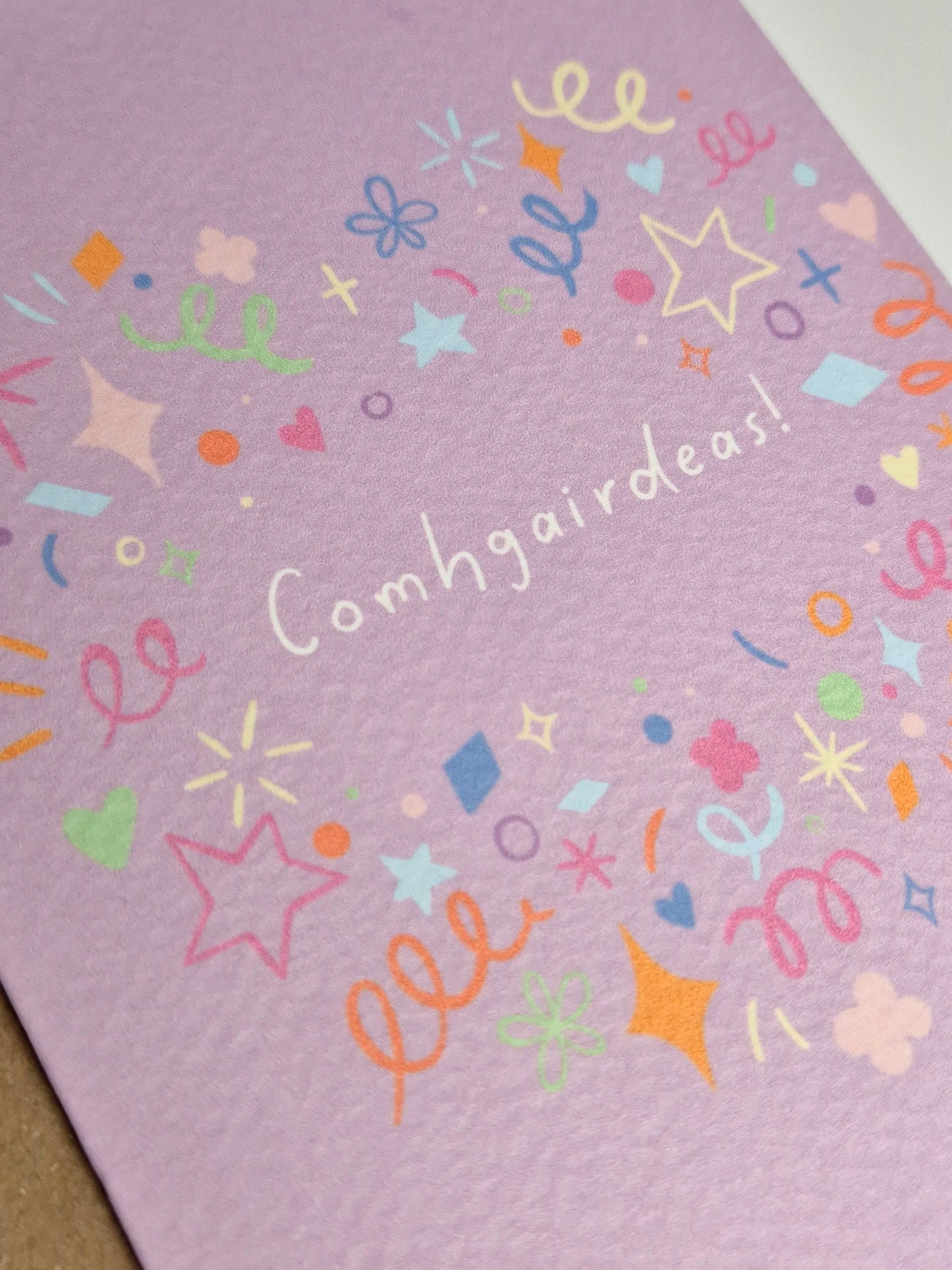 Comhgairdeas - Congratulations