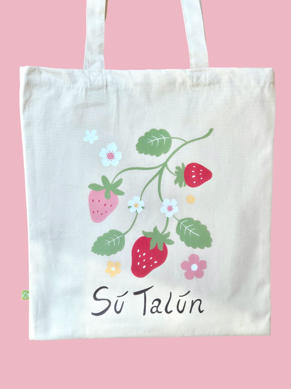 Strawberry Canvas Tote Bag - Sú Talún