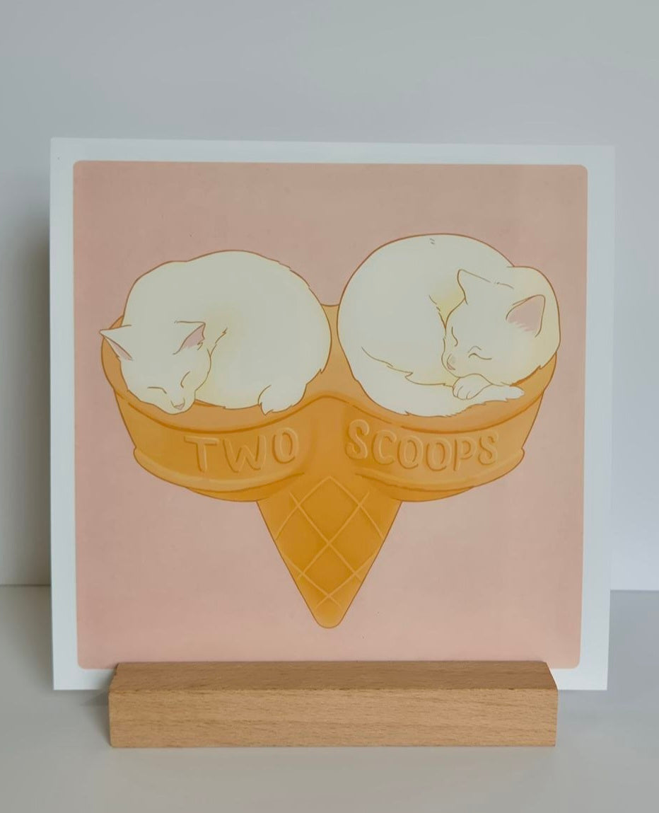 Two Scoops Art Print