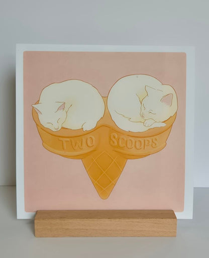 Two Scoops Art Print