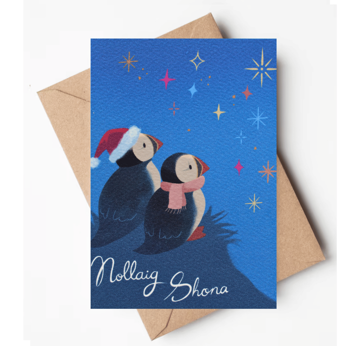 Christmas Puffins Nollaig Shona