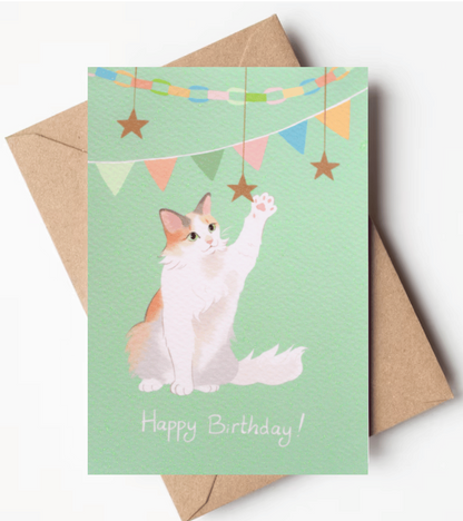 Birthday Card Cat