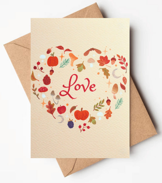 Autumn Love Greeting Card