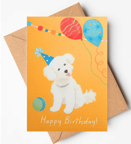 Birthday Card Little Dog